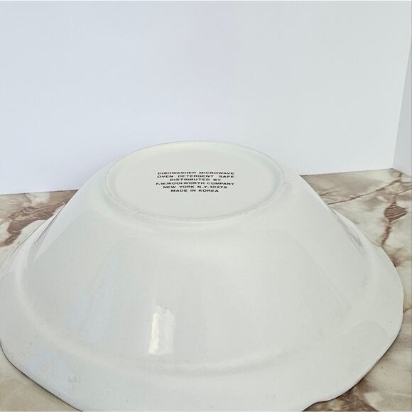 Woolworth Vintage Floral Pink and White Ceramic Bowl - Picture 5 of 6